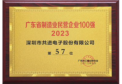 2023广东省制造业民营企业100强